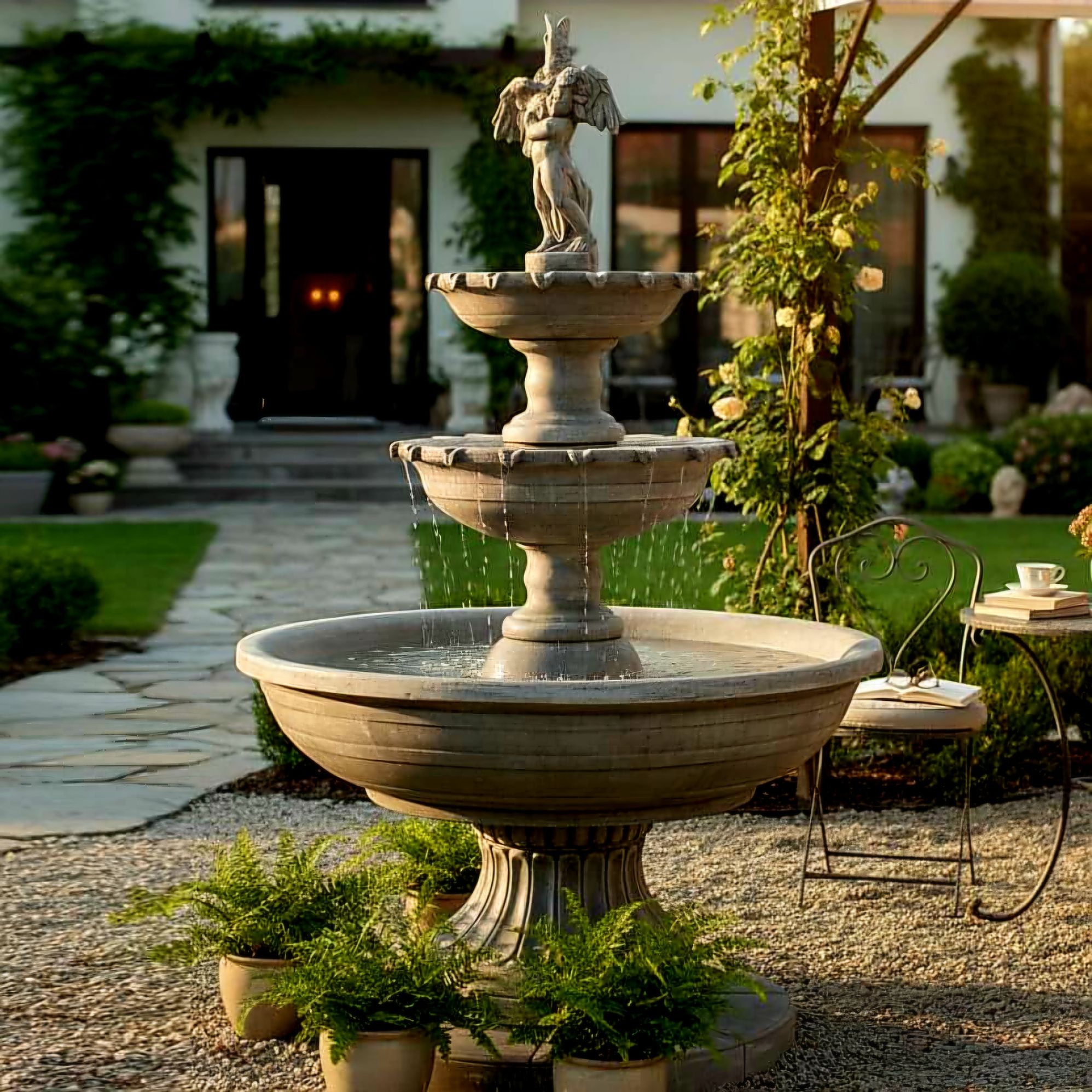 Fontanna Almeria Chłopiec z Ptakiem