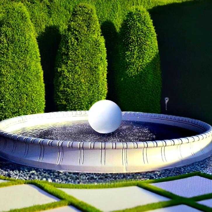 Zestaw Fontanna Kula + Oczko Bari + Akcesoria