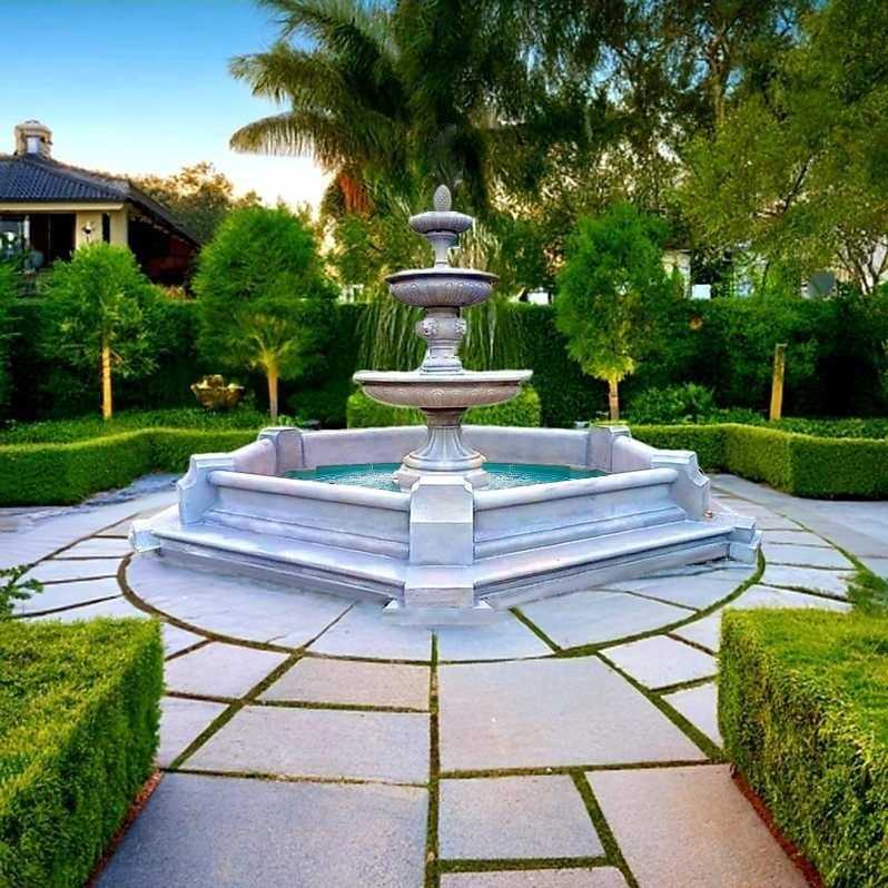 Zestaw Fontanna Duża + Oczko Classico Hexagon