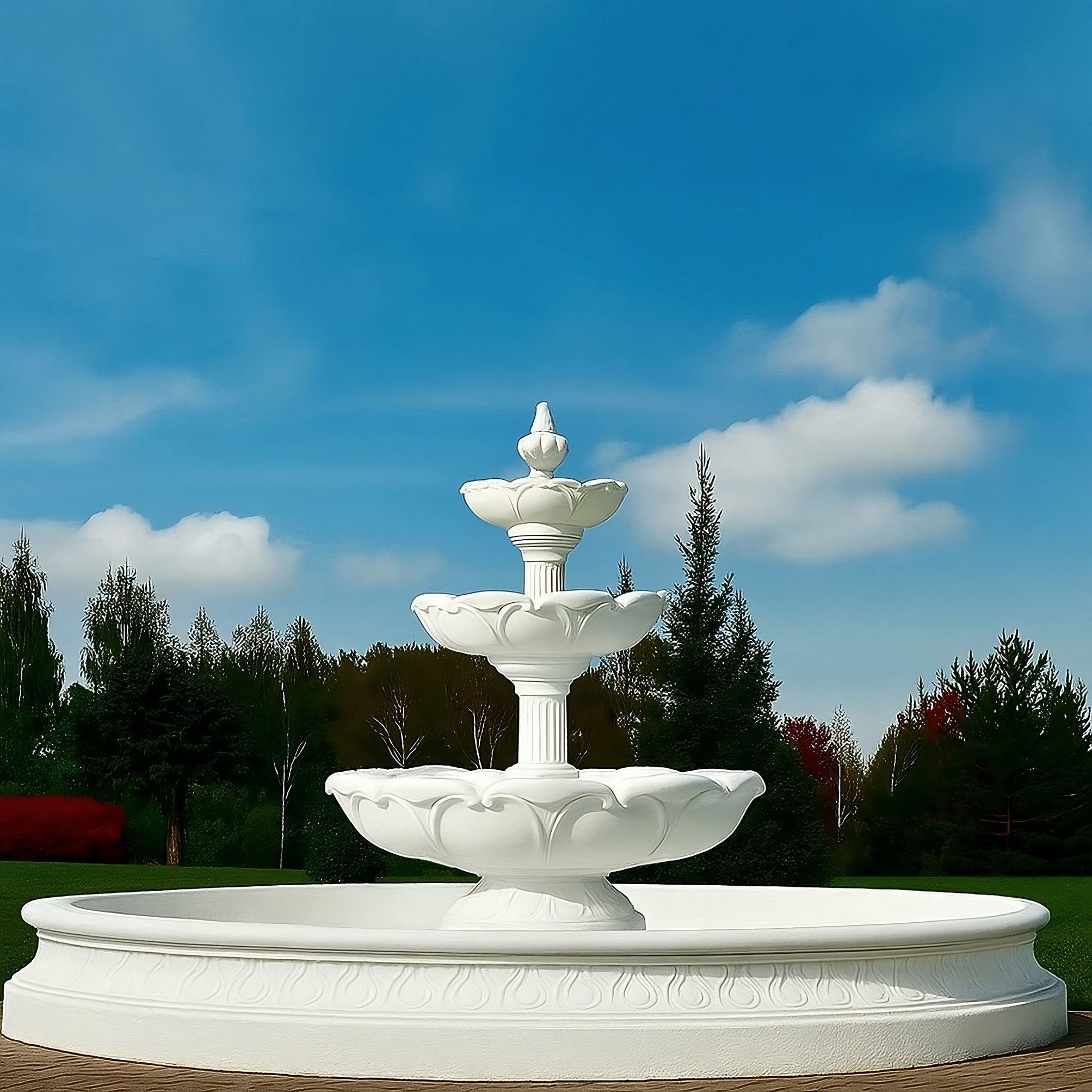 Zestaw Fontanna Kwiat Lotosu Fiore + Oczko Marinello + Akcesoria