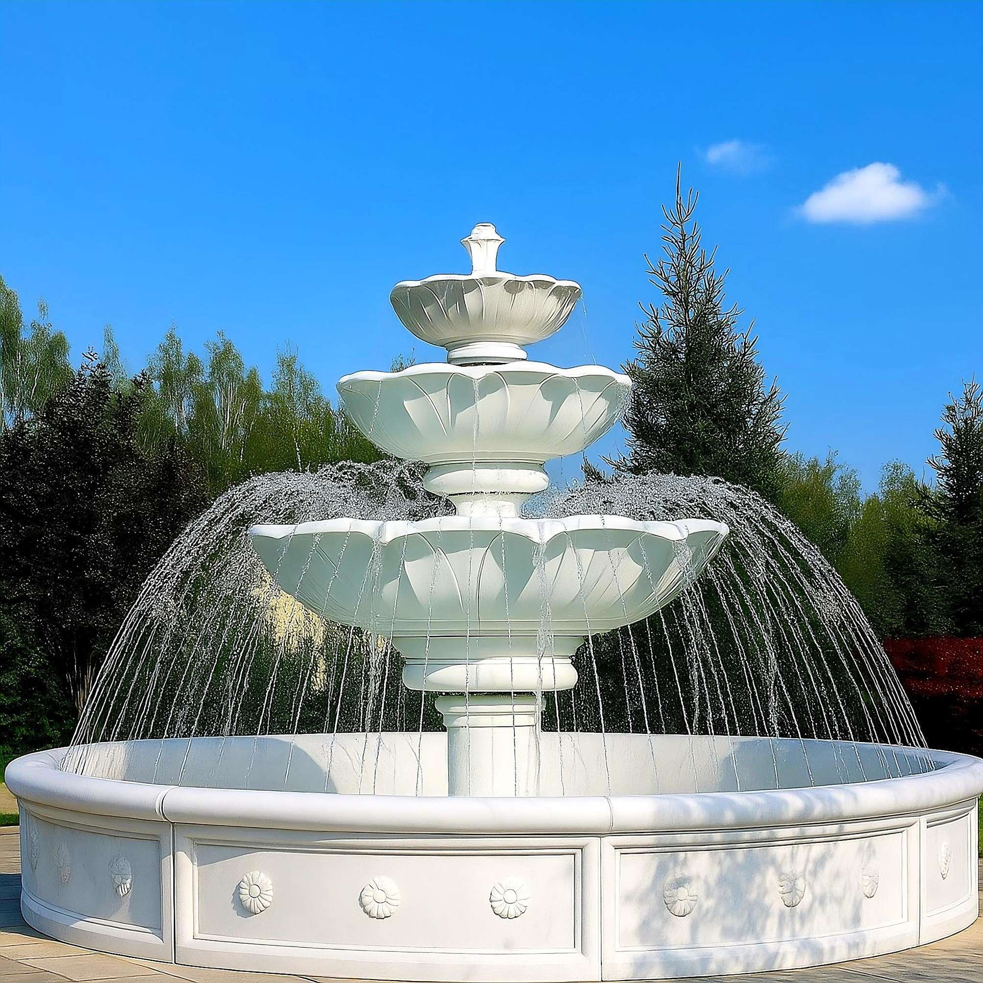 Zestaw Fontanna Kwiat Lotosu + Oczko Kwiat + Akcesoria