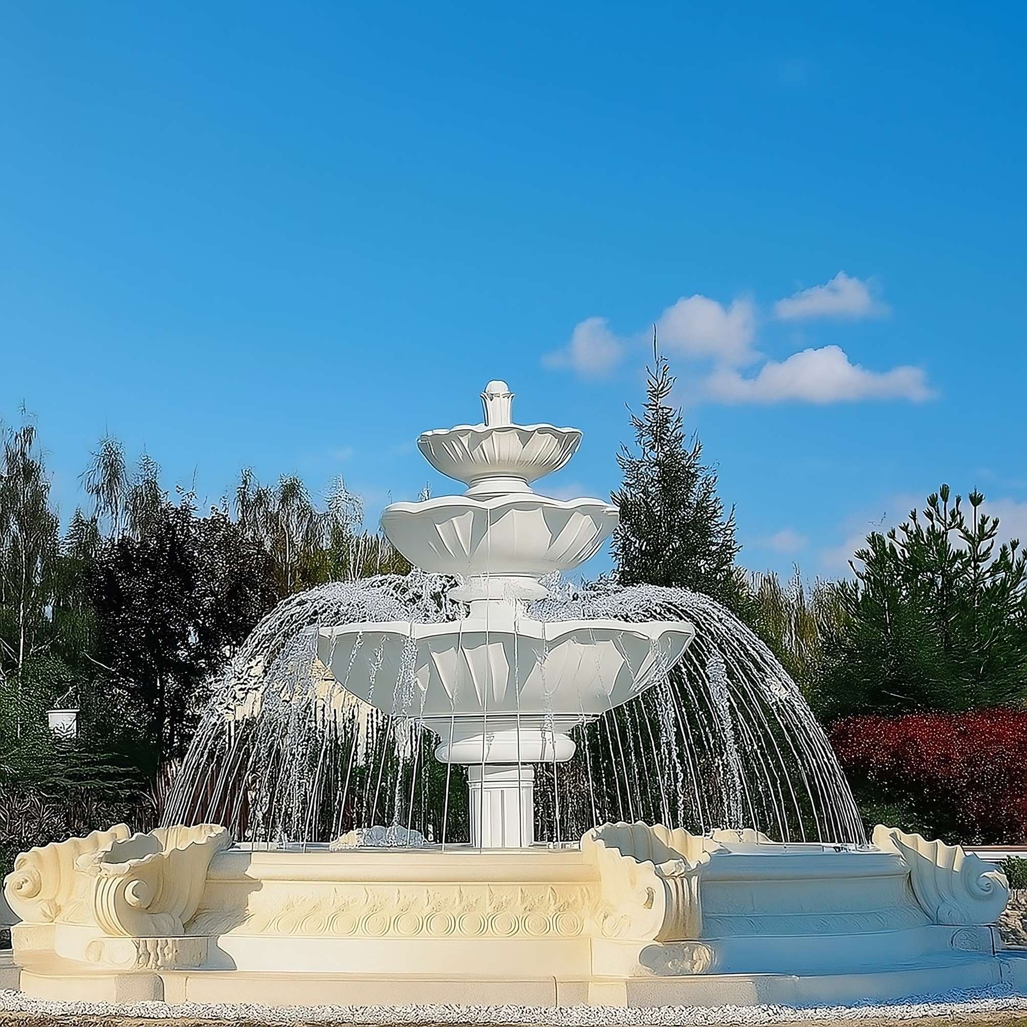 Zestaw Fontanna Kwiat Lotosu + Oczko Marino + Akcesoria