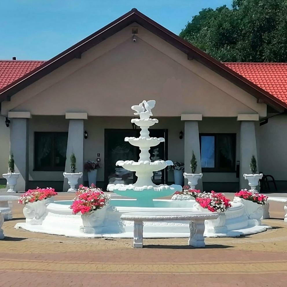 Zestaw Fontanna z Gołąbkami + Oczko Marino + Akcesoria