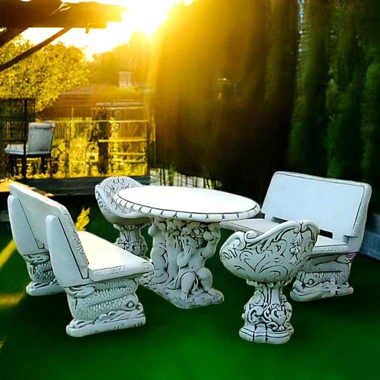 Zestaw Stół Dzieci pod drzewem + 2 x Smocza Ławka + 2 x Fotel Esy Floresy